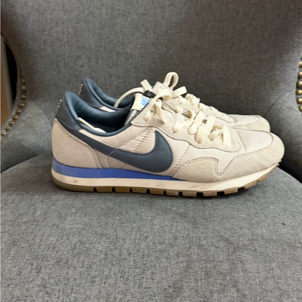 Nike Beige and Navy Sneakers